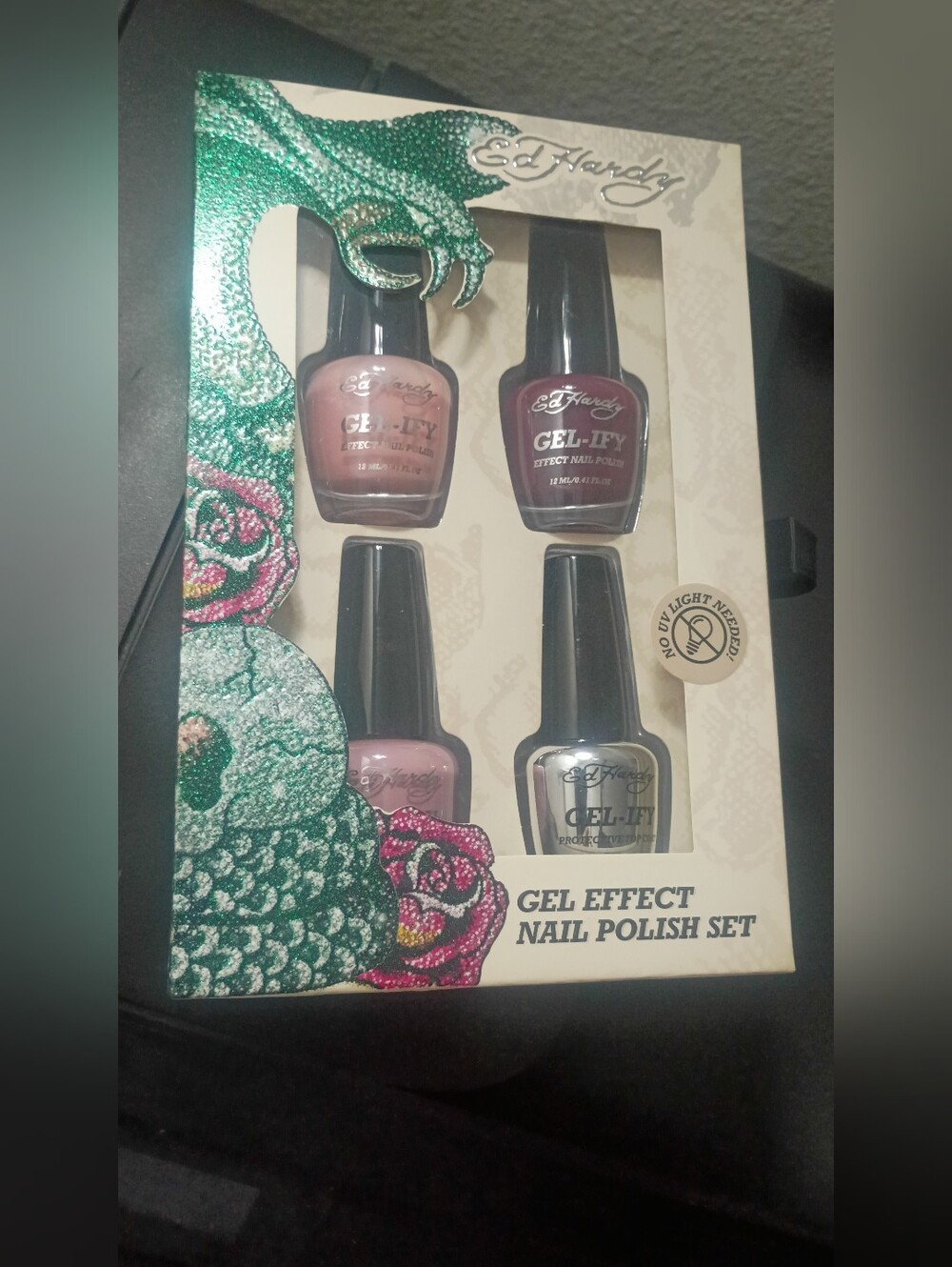 NWT Ed Hardy 4pc Nail Polish